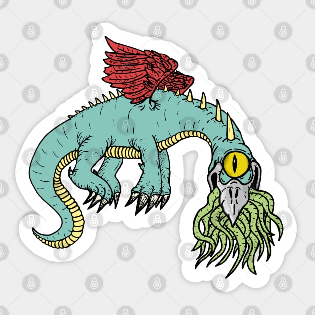 Snallygaster Sticker by SNK Kreatures